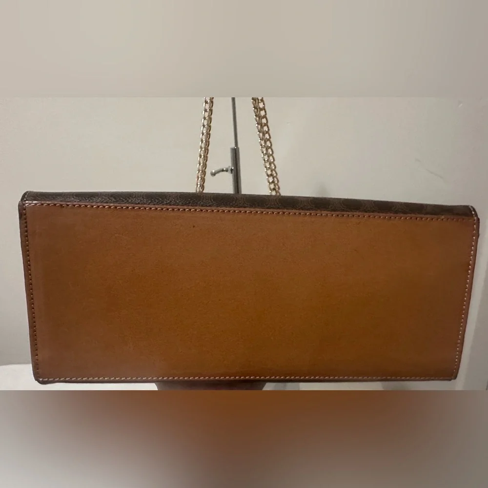 Celine Macadam Brown Canvas HandBag PVC - Picture 11 of 15